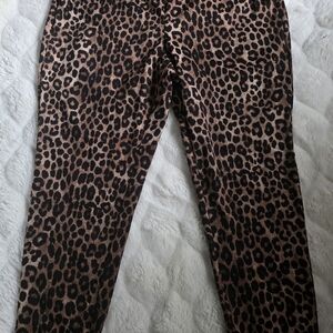 Michael Kors Leopard-Print Leggings in Brown and Black